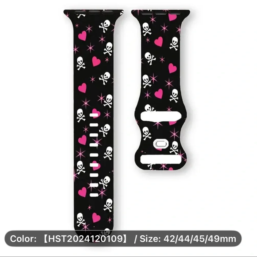 🎃 Skull and Heart Apple Watch Band 👻
